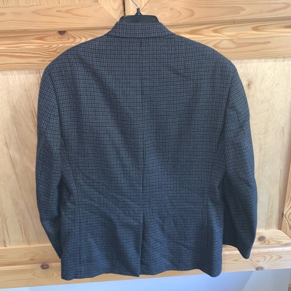 Chaps plaid lambswool sport coat blazer suit jacket size 40S - Picture 2 of 4